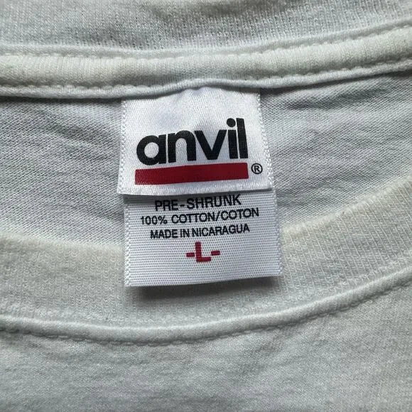 Vintage Y2K Wayne Whelpton Dragon Punk Goth T Shirt Size L 2006 White - Picture 3 of 8